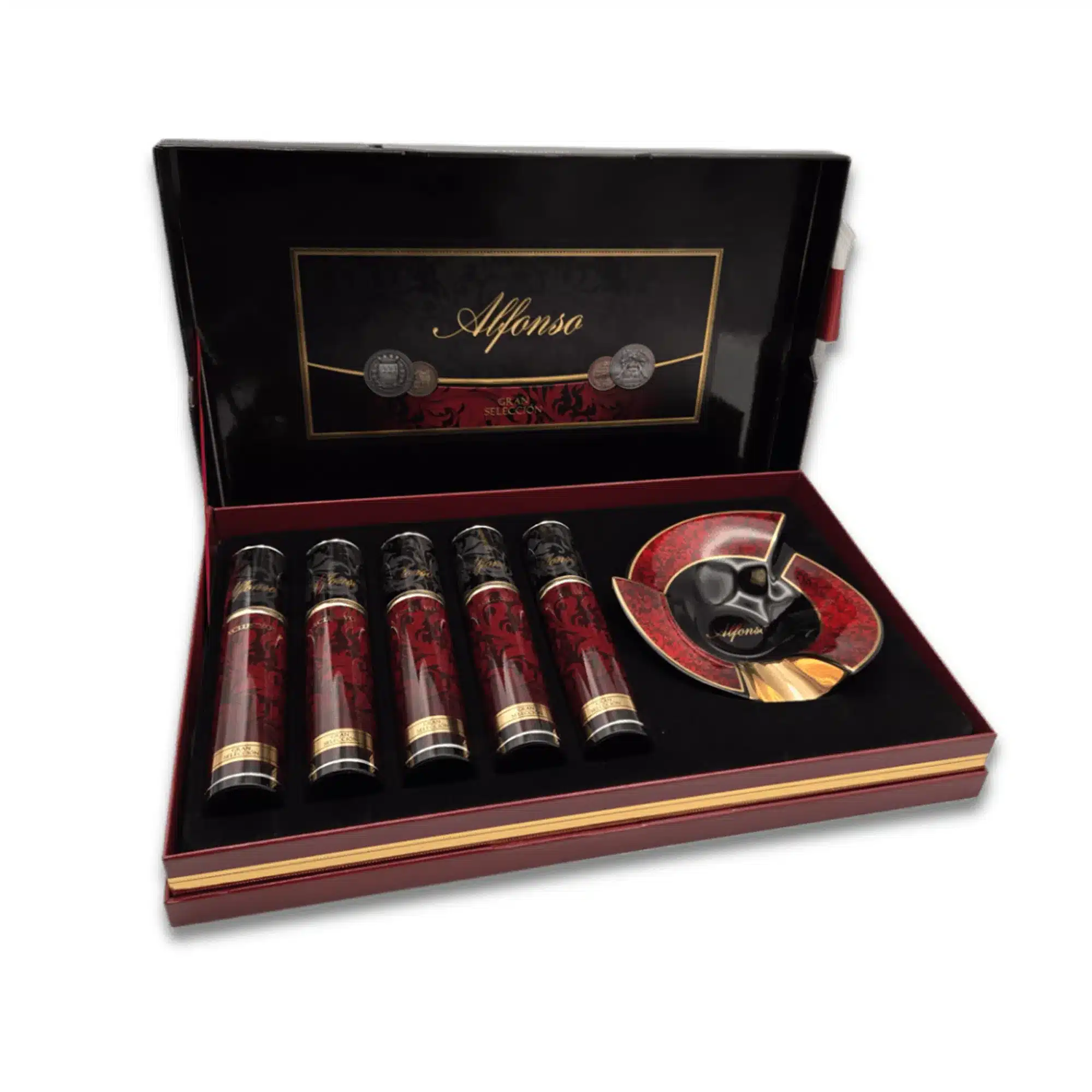 ALFONSO-EXCLUSIVOS-2.webp 格兰系列 独家 铝管与烟灰缸礼盒装<br>EXCLUSIVOS GRANSELECCION MITH ASHTRAY - 图片 1