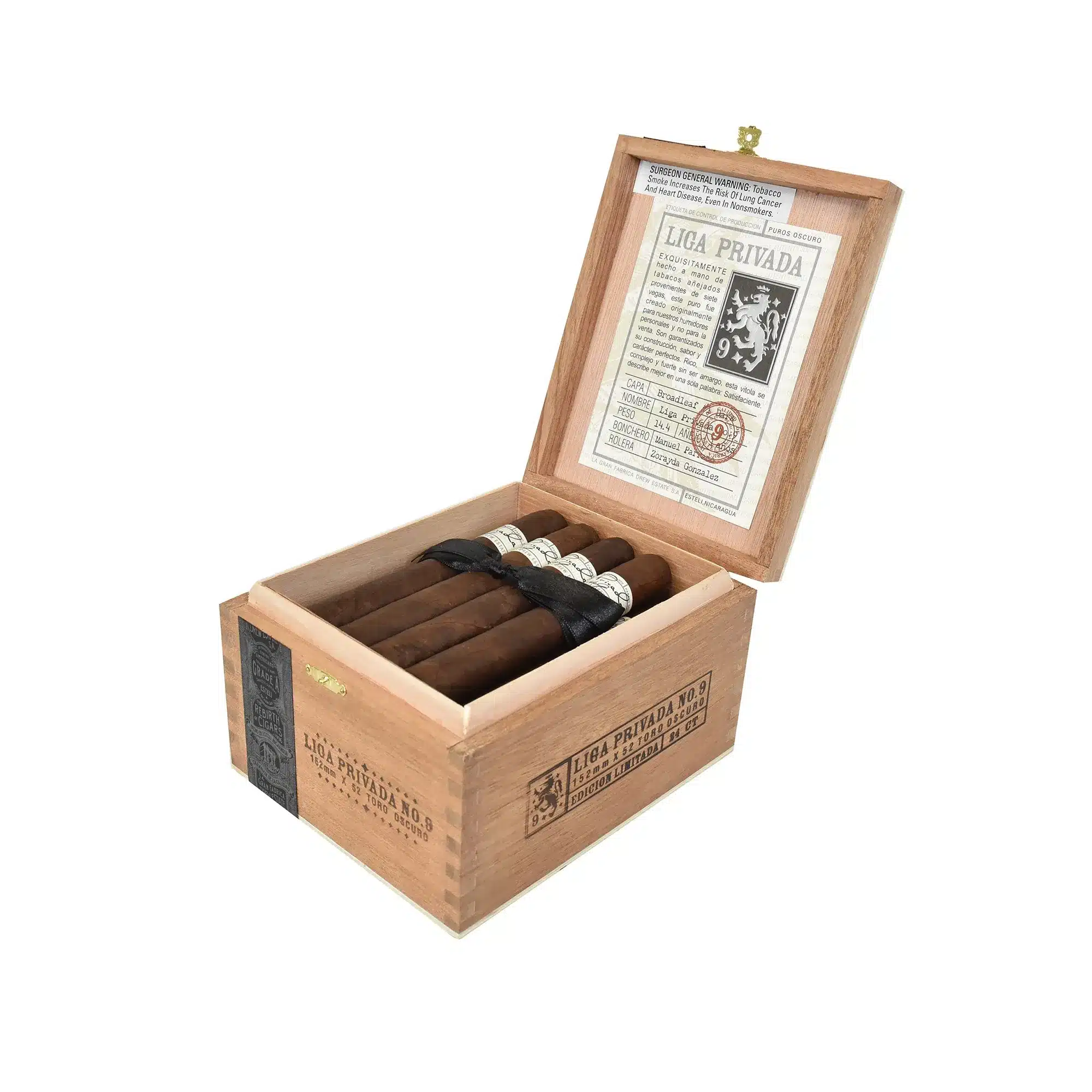 DREW-ESTATE-LIGA-PRIVADA-NO.9-152MM-X-52-TORO-OSCURO-EDICION-LIMITADA-3.webp 德鲁庄园 No.9 托罗 限量版<br>DREW ESTATE LIGA PRIVADA NO.9 TORO - 图片 1