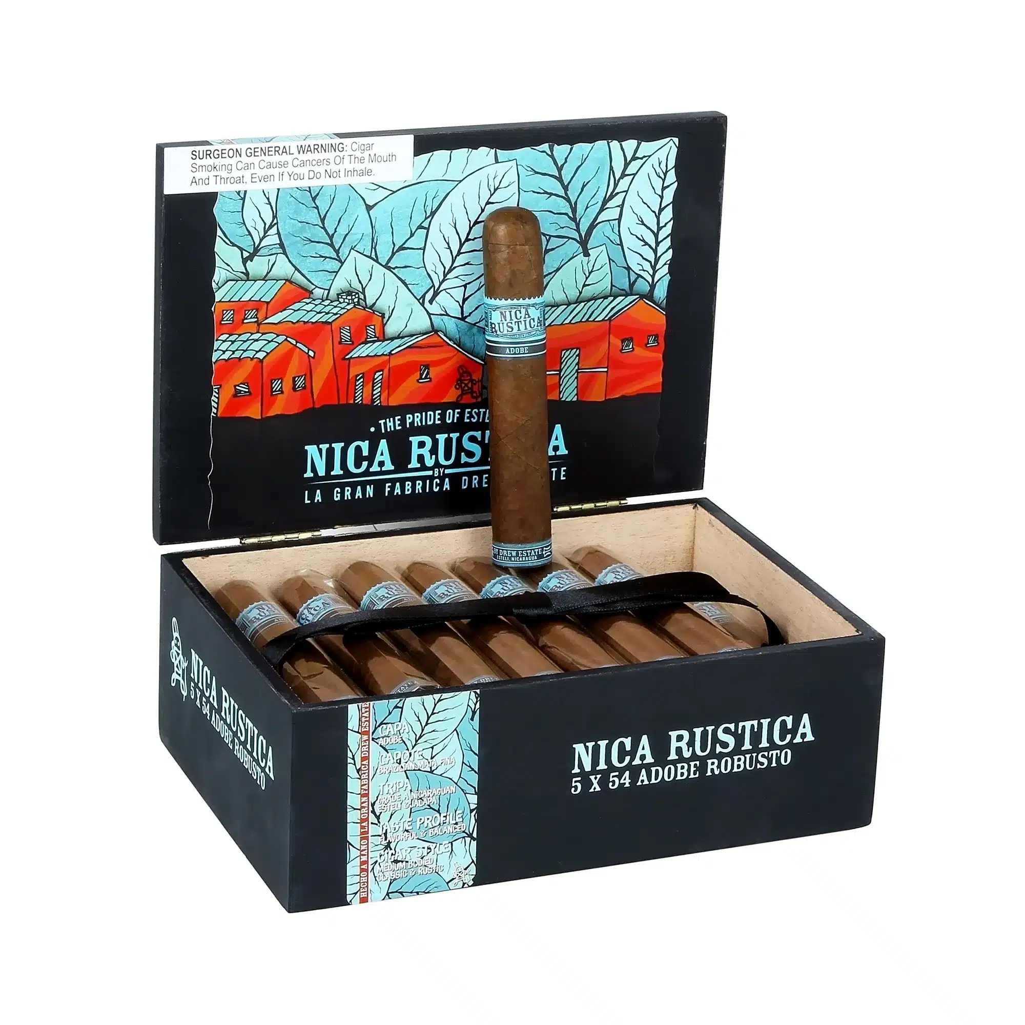 DREW-ESTATE-NICA-RUSTICA-5-X-54-ADOBE-ROBUSTO-2.webp 德鲁庄园 尼卡乡野 Adobe 罗伯图<br>DREW ESTATE NICA RUSTICA ADOBE ROBUSTO - 图片 1