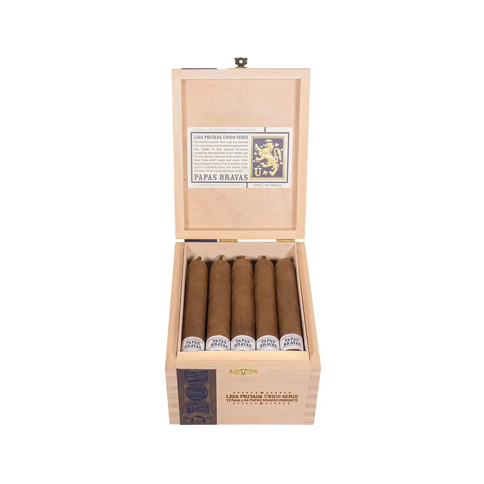 LIGA-PRIVADA-EDICION-UNICO-SERIE-127MM-X-54-PAPAS-BRAVAS-ROBUSTO-2.webp 私人联盟 独家系列 罗伯图<br>LIGA PRIVADA EDICION UNICO SERIE ROBUSTO - 图片 1